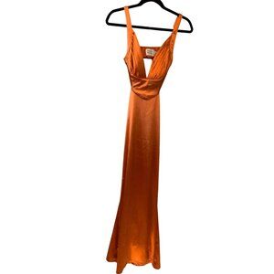 Hello Molly NEW evening gown size 4 gold  stretch